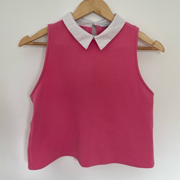 Pink tank top with collat from Zara - Picture 2 of 4